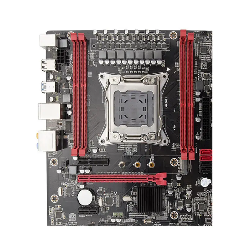 X79 материнская плата LGA2011 E5 2680 V2 USB3.0 Sata3 PCI E Nvme M.2 SSD Xeon процессор 64 грамм с 9 портами