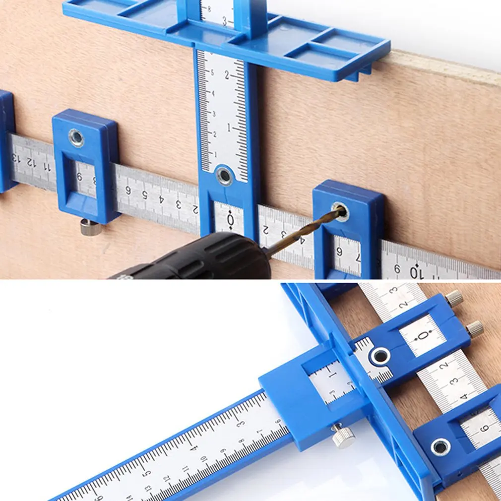 

Hot High Quality Punch Locator Auxiliary Tool Wardrobe Door Furniture For Drilling And Opening Longitudinal Sliding Ruler