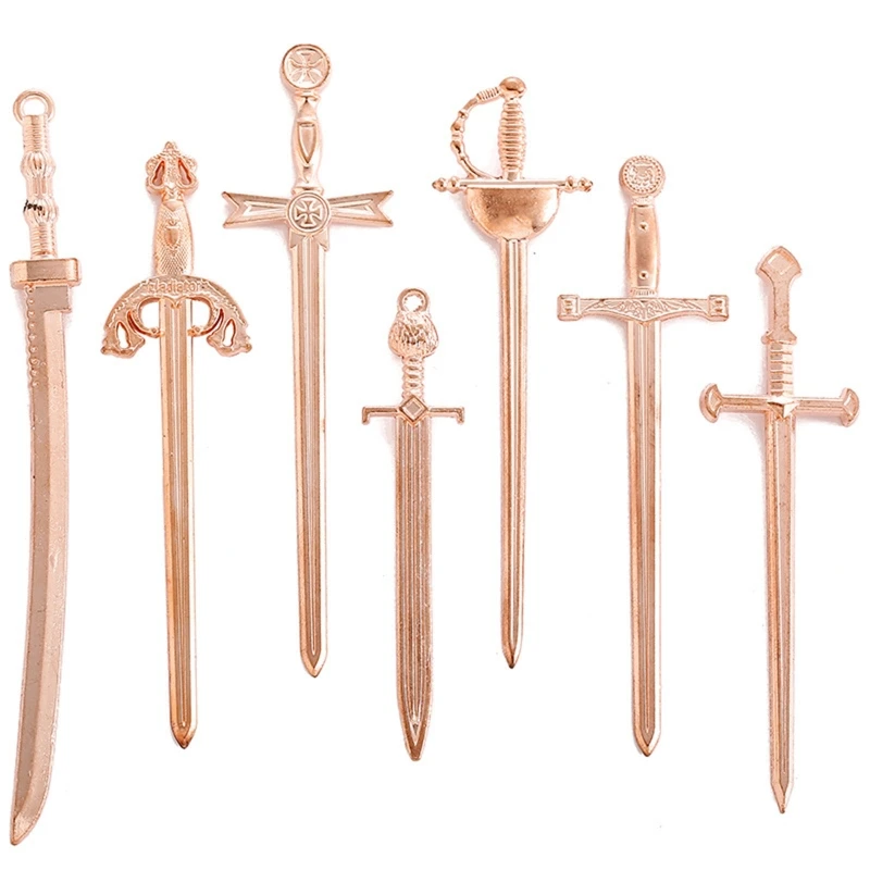 7 шт./набор искусственный меч рыцаря | Украшения и аксессуары