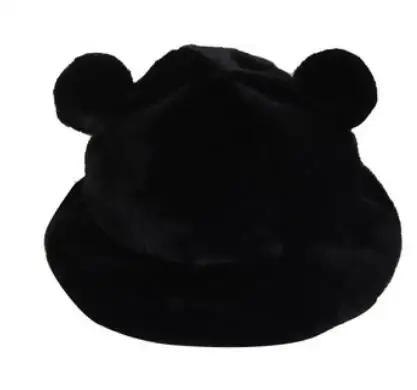 black Утолщенные теплые женские шапки стиль зимняя женская теплая шапка леопардовая хип-хоп шапка, кепка H35 - Цвет: black