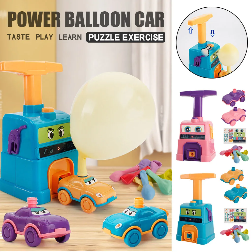 

1 Set Power Balloon Car Children'S Car Pneumatic Power Car Air Powered Balloon Car Air Powered Car Children'S Toy