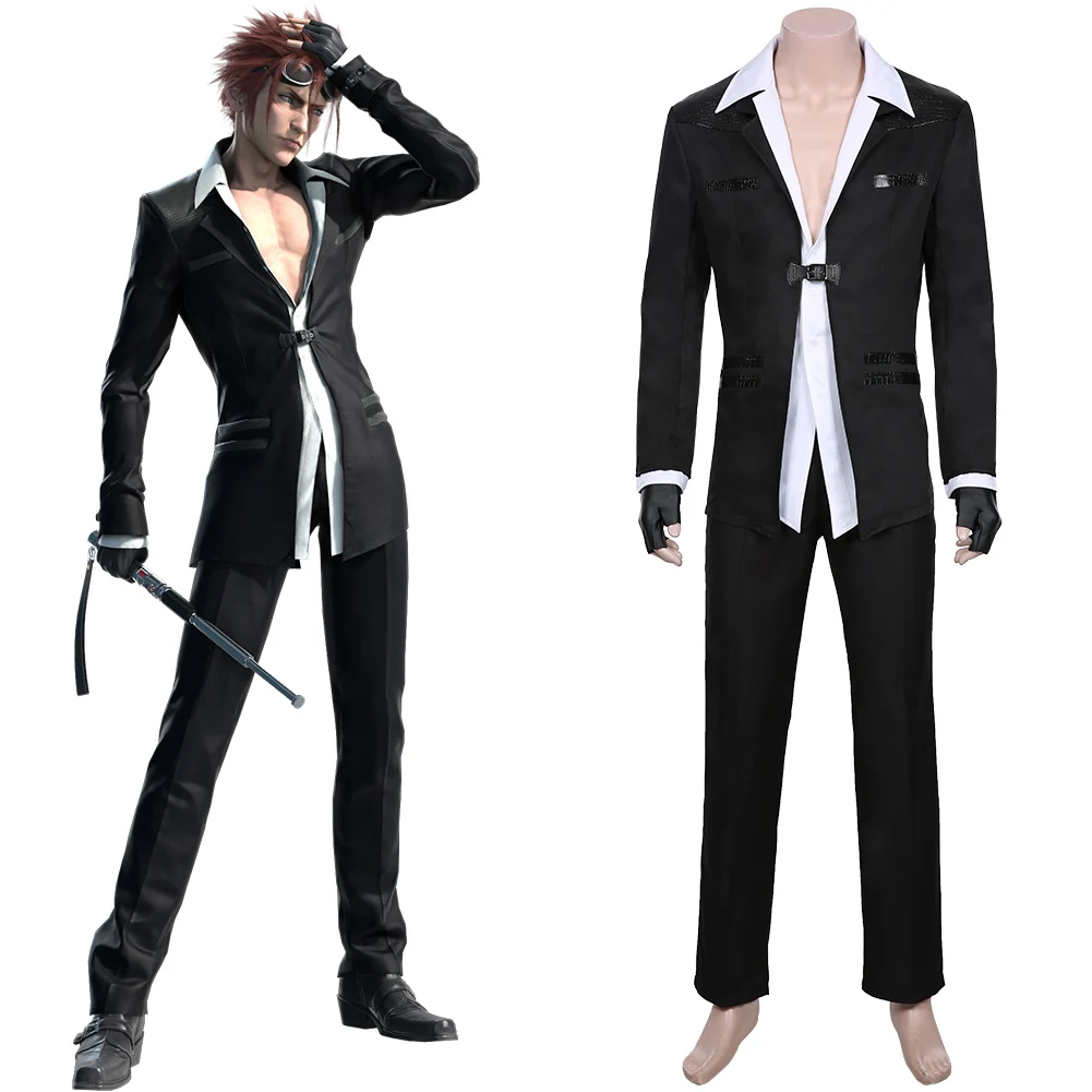 FF последняя фантазия VII ремейк Рено костюм для косплея Униформа Мужская одежда