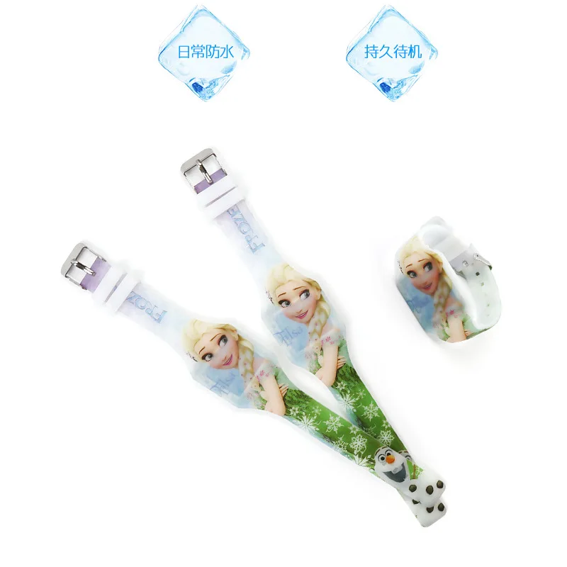 Светодиодные электронные часы Disney Frozen Aisha Anna детские светящиеся для девочек