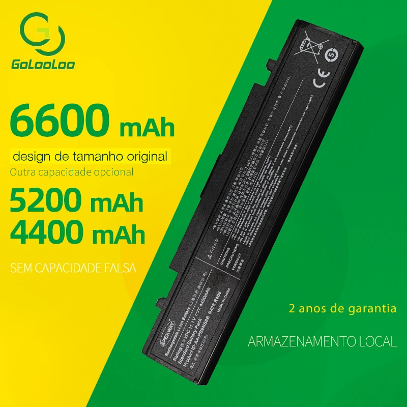 Bateria para Laptop Glolo com Células para Samsung aa Pb9nc6b Argolas R428 Pb9nc6b 355v5c aa Pb9ns6b Table355v5c Baterias p/ laptop