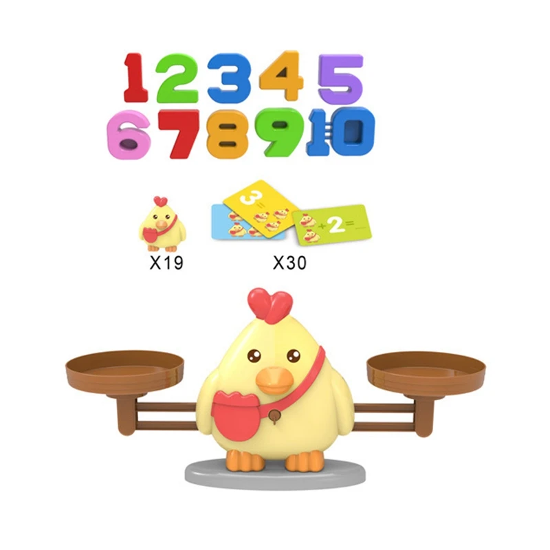 Цыпленок баланс крутая математическая игра STEM Дошкольное Обучение Обучающие