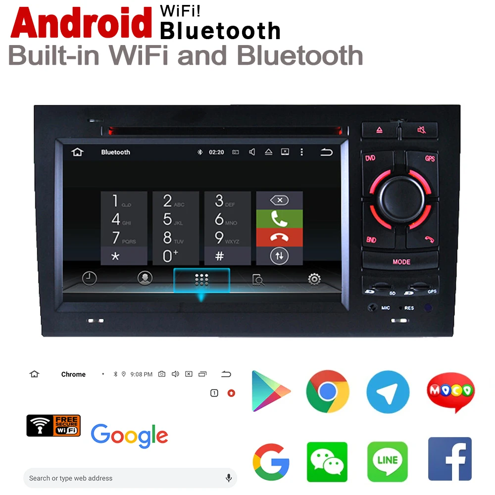 Android 8 0 IPS Автомобильный dvd плеер для Audi RS4 8E 8H 2002 ~ 2008 MMI оригинальный стиль