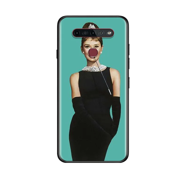 

Audrey Hepburn Pop Aart For LG G8 V30 V35 V40 V50 V60 Q60 K40S K50S K41S K51S K61 K71 K22 ThinQ 5G Soft TPU Silicone Phone Case