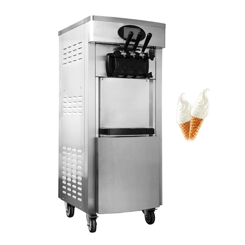 

Soft Ice Cream Machine For Dessert Shop Ice Cream Makers Stainless Steel Ice Cream Machine Vending 110V 220V