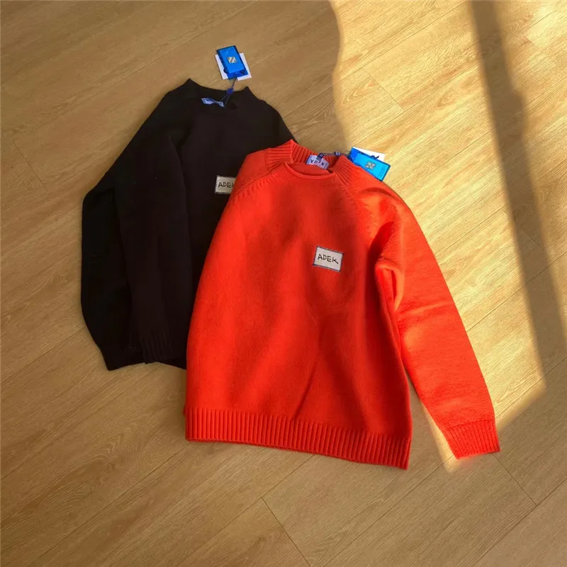 

Onesize Adererror Sweaters 20FW Men Women 1:1 High Quality Patch Ader Error Front Ader Embroidered Logo Sweatshirts