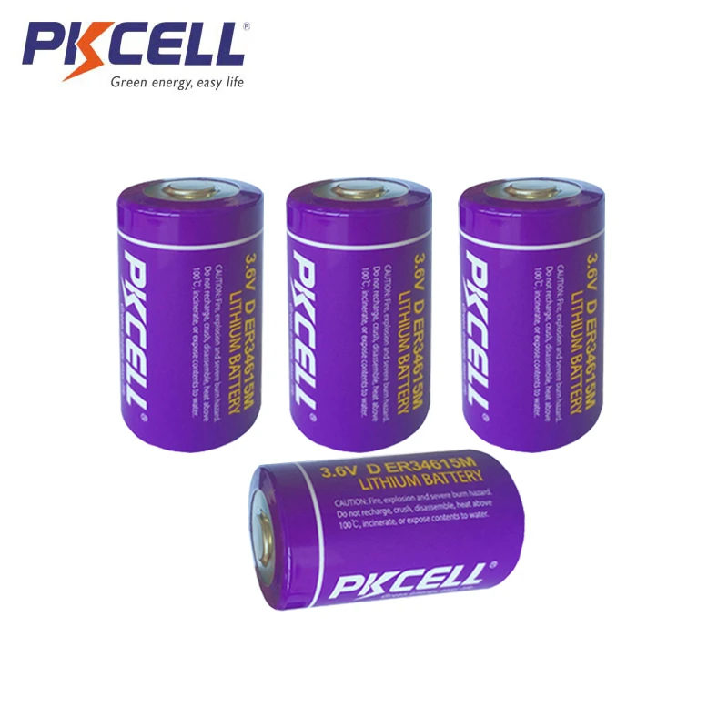 20 шт. PKCELL ER34615M 1400 мАч D размер 3 6 в литиевые батареи Li-SOCl2 (тип питания) батарея
