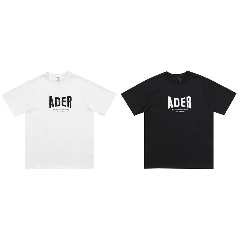 

Korean Fashion Brand Letter Embroidery Men's and Women's Same Style Wear Casual Loose Short Sleeves T-shirt