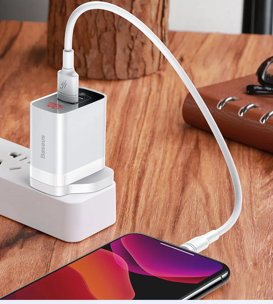 Baseus 18 Вт USB зарядное устройство для iPhone11 Pro Max Quick Charge 3,0 быстрое зарядное устройство для телефонов Великобритания настенное зарядное устройство AFC для Samsung Путешествия Великобритания вилка