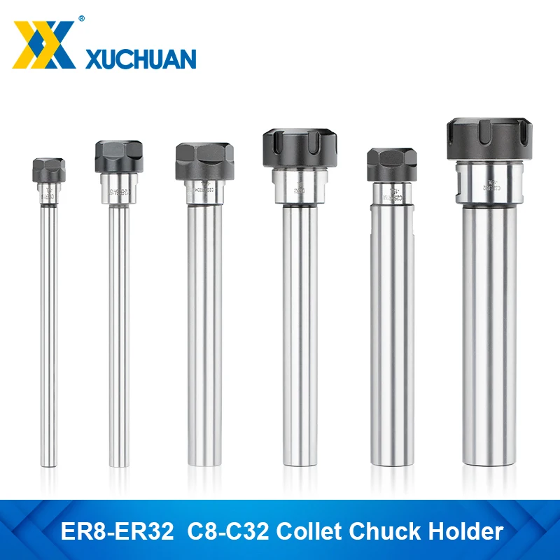 

Collet Chuck Holder CNC Milling Tool Collet C8/C10/C12/C16/C20/C25/C32 ER8 ER11 ER16 ER20 ER25 ER32 CNC Lathe Tool Holder