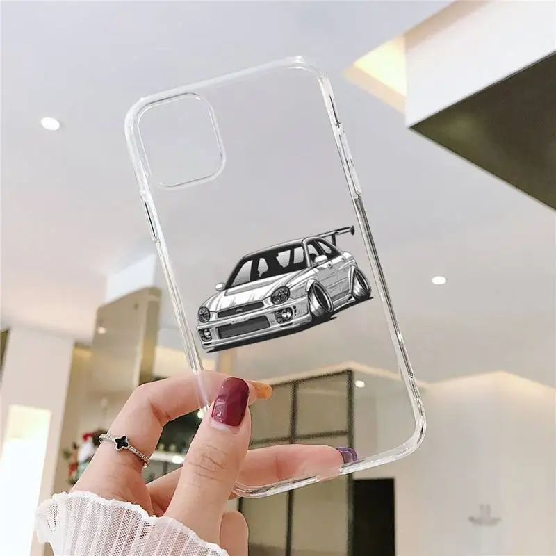 

JDM Phone Case Transparent for iPhone 11 12 mini pro XS MAX 8 7 6 6S Plus X 5S SE 2020 XR