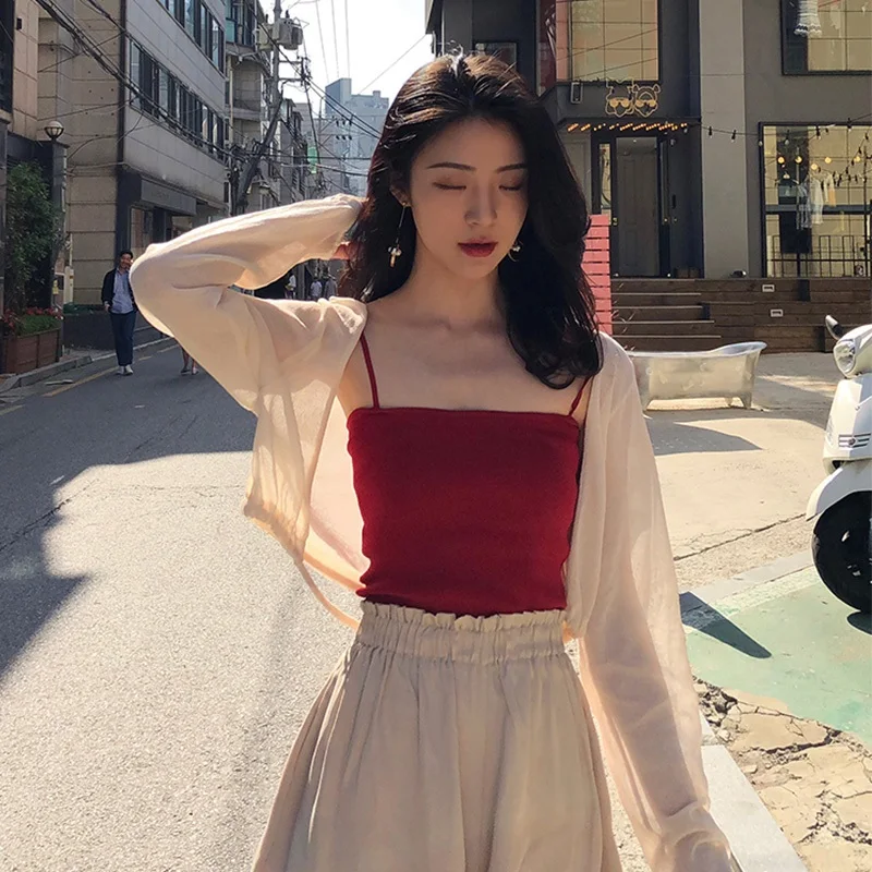 

Shawl Summer with Skirt Coat Korean Style Short and Thin Outer Wear Small Knitted Cardigan Women's Ice Silk Sun Protection