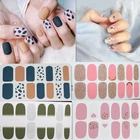 14 насадок для ногтевого дизайна, самодельные наклейки с полным покрытием, самоклеящаяся фольга для лака, блестящие градиентные блестящие обертывания для ногтей, 7 листов, наборы для маникюра