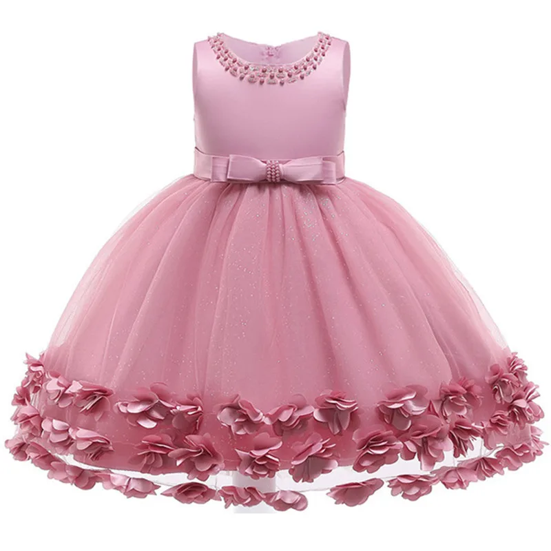 2020 Зимнее платье для девочек на свадьбу вечерние платья детские элегантное