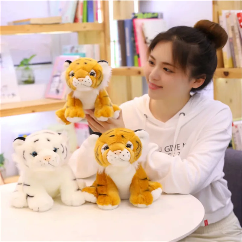 Kawaii/милый тигр плюшевая имитация белый желтый мягкая кукла детская подушка