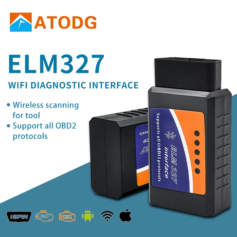 ELM327 Wifi/Bluetooth OBD2 OBDII считыватель кодов ELM 327 Bluetooth автоматический сканер для IPhone Ipad