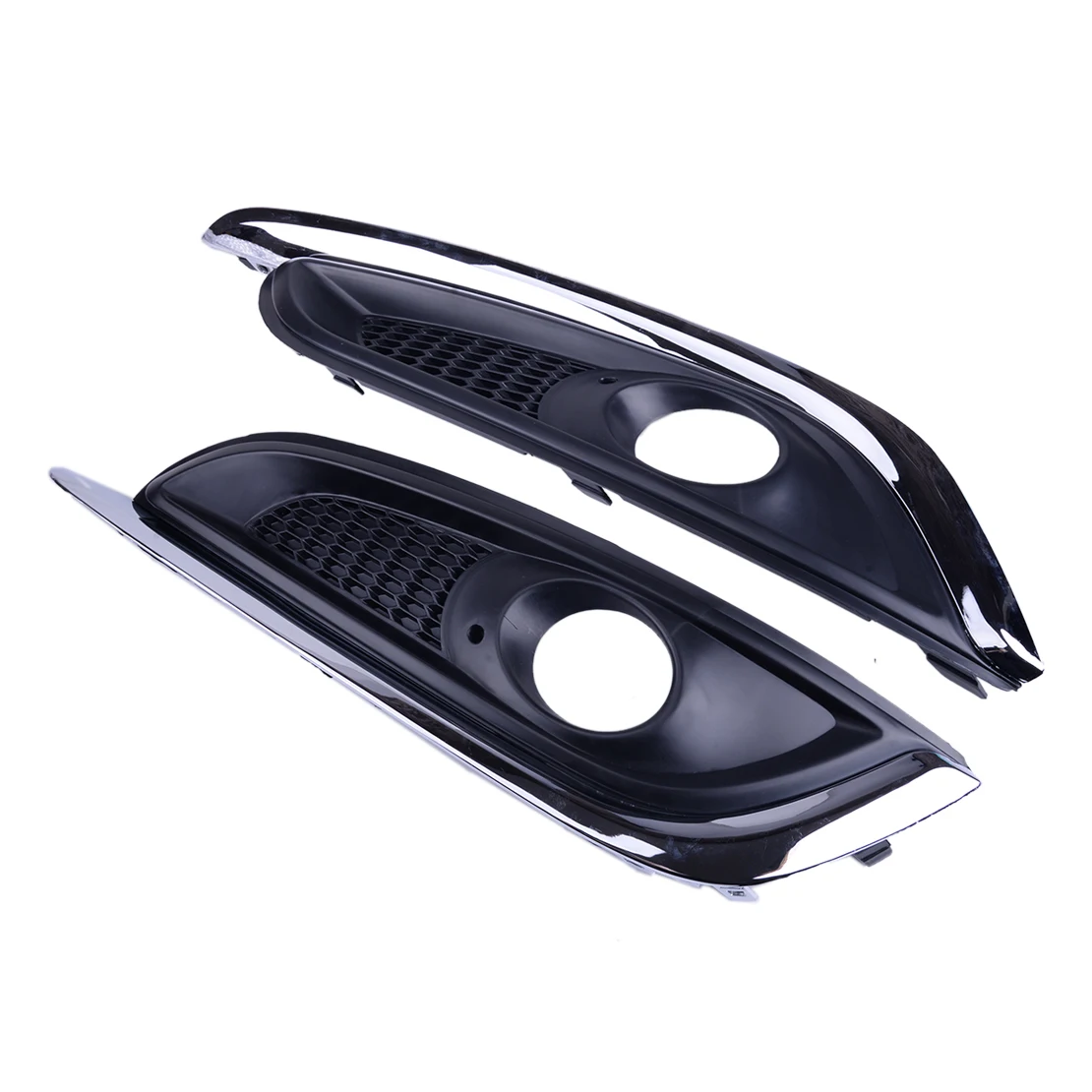 Новинка 1 пара передний хром и черный бампер противотуманный светильник крышка