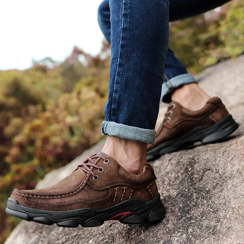 

Leather Casual Shoes Men Men Casual Flat Shoes Spring Fashion Zapatos Casuales Mens 2020 New Breathable Men's Leather For
