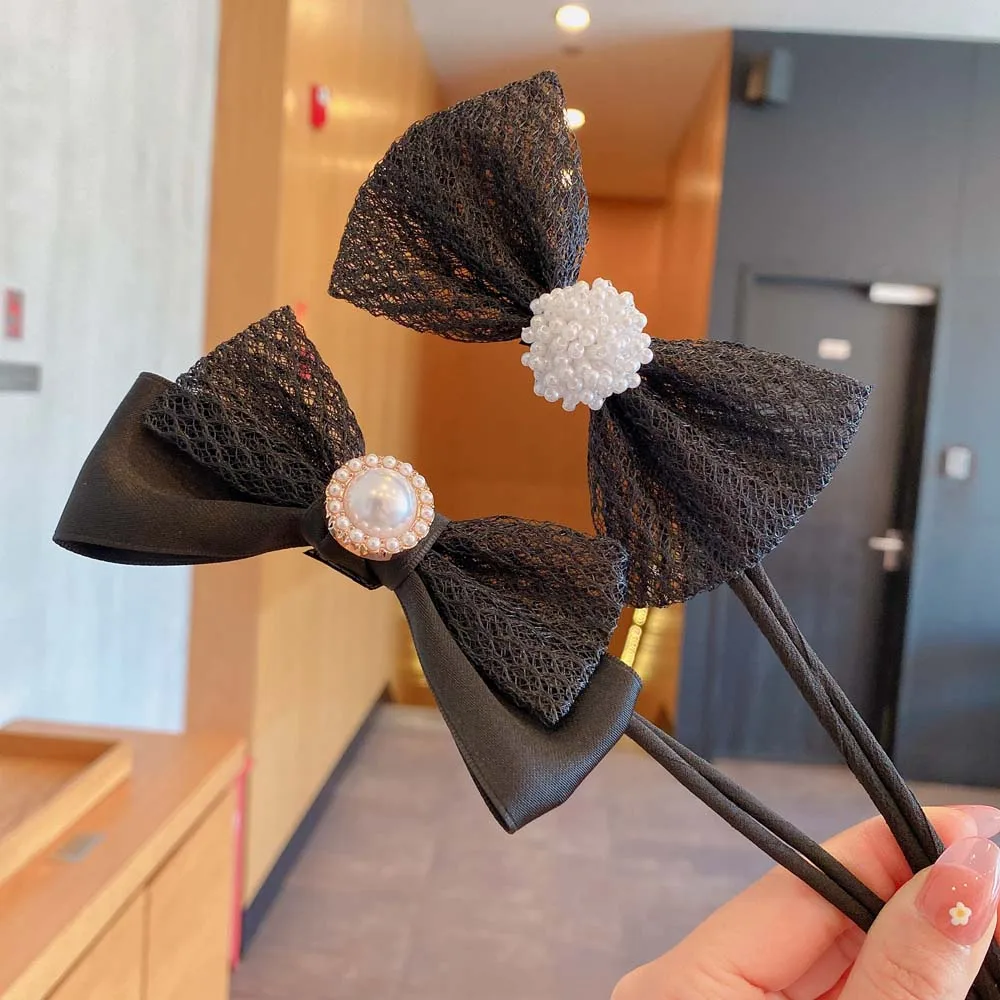 

New Fashion Ball Head Set Hair Device Net Lazy Pearl Diamond Braided Hair Style Artifact Girl Bun Maker Hair Styling Tool