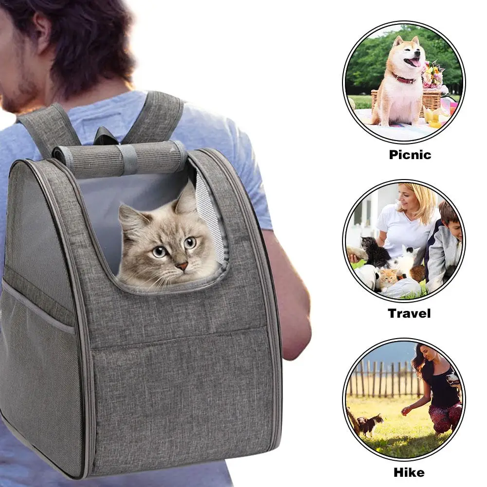 Рюкзак переноска для кошек дышащая Сумка собак с сетчатой вентиляционной