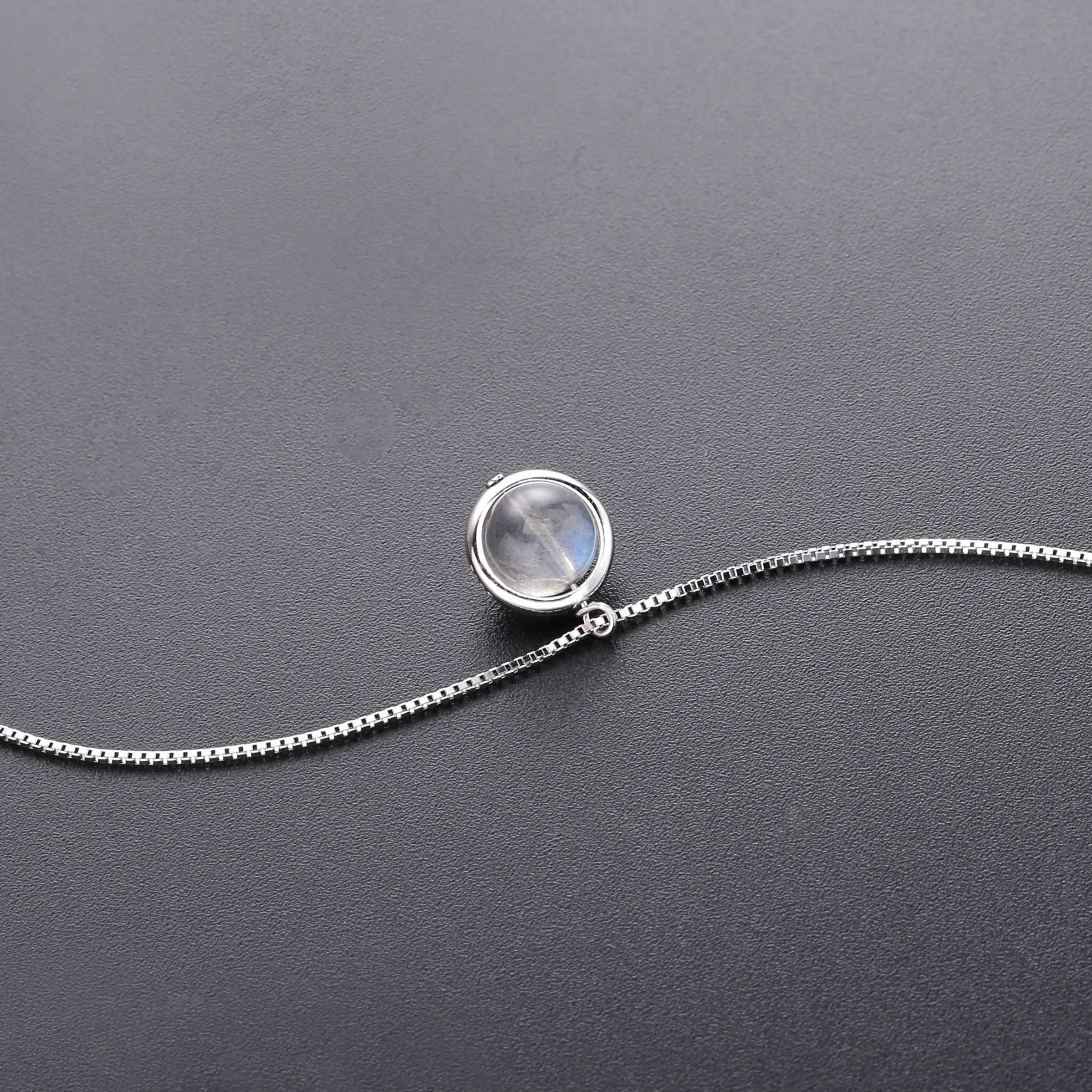 Подвеска Moonmory Real 925 Чистое серебро лабрадор подвеска с полярным светом кристалл