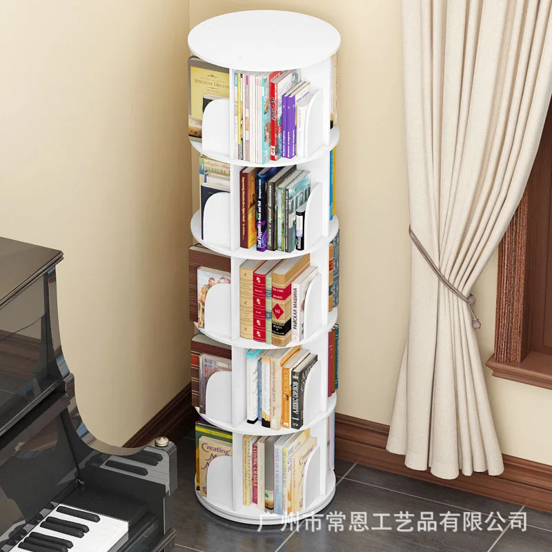 Креативная книжная полка с вращением на 360 градусов книжный шкаф простая Детская