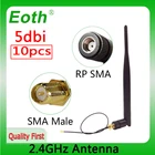 EOTH 2,4g антенна 5dbi sma Розетка wlan Wi-Fi 2,4 ГГц антенна IPX ipex 1 SMA штекер Удлинительный кабель iot модуль антенна