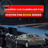 custom for buick series regal excelle ecore gl8 dashboard avoid light pad instrument platform pu leather suede insulation mat