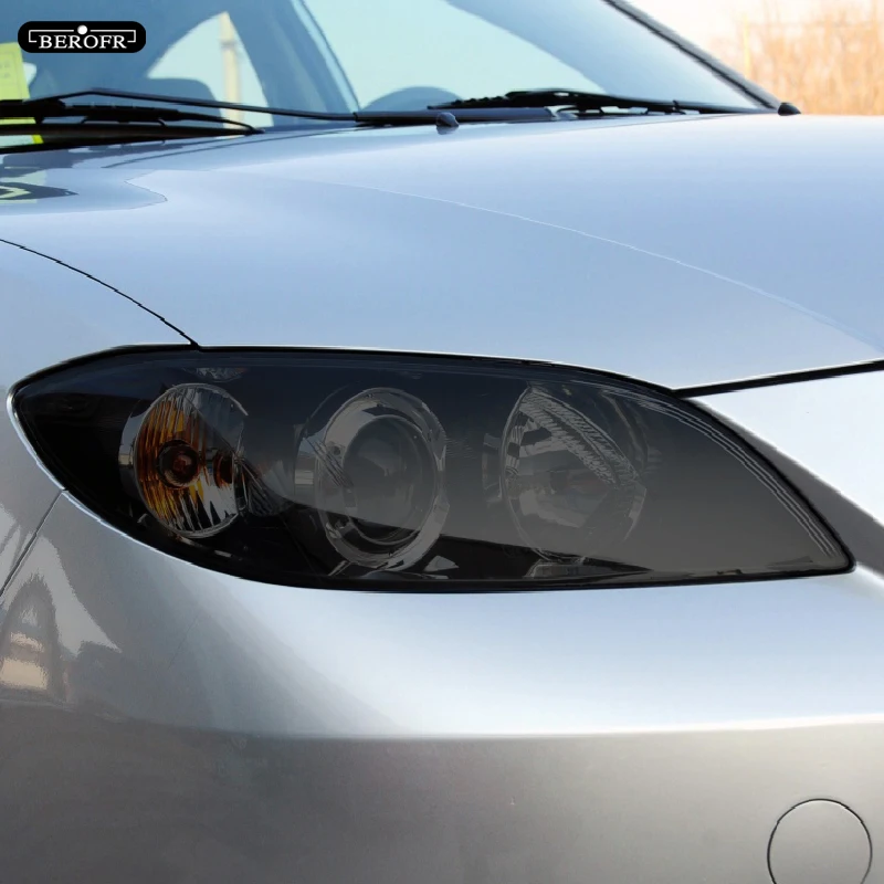 Car Headlight Taillight Protection Tint Film Smoke Front Black Transparent TPU Sticker For Mazda 3 6 CX-3 CX-5 CX-9 Accessories