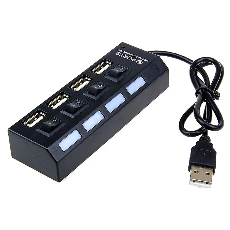 Высокая Скорость usb-хаб 2 0 микро 4 Порты и разъёмы хаб USB разветвитель Extender адаптер