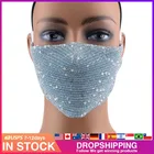 В наличии хлопковая моющаяся Маска черного цвета с блестками женская дышащая Маска Шарф Пыленепроницаемая Маска для косплея на Хэллоуин маски