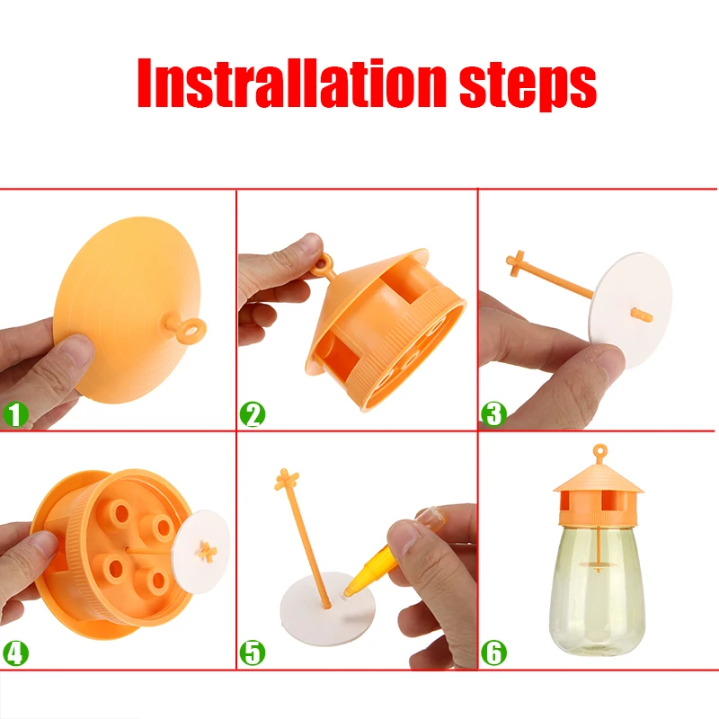 Новая садовая запах привлекают фрукты мухоловка ловушка Портативный