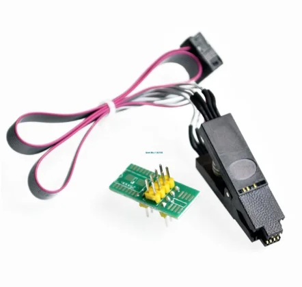 CH341A 24 25 серии EEPROM флэш-память биос USB программист модуль SOIC8 SOP8 тестовый зажим для EEPROM 93CXX/25CXX/24CXX - Цвет: Белый