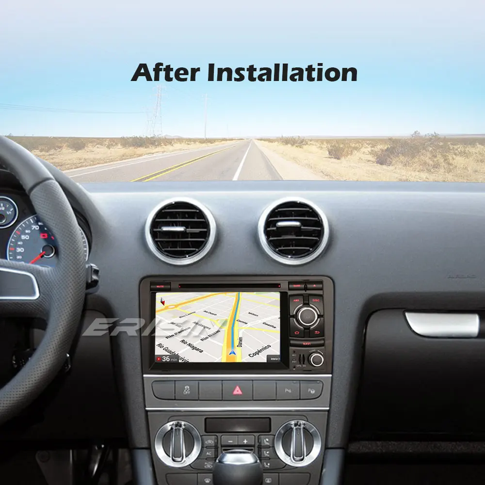 Erisin EU Warehouse 8737 7 &quotAndroid 10 0 CarPlay & Auto GPS 4G DAB DSP автомобильный DVD-плеер для AUDI A3 (2003-2011) S3