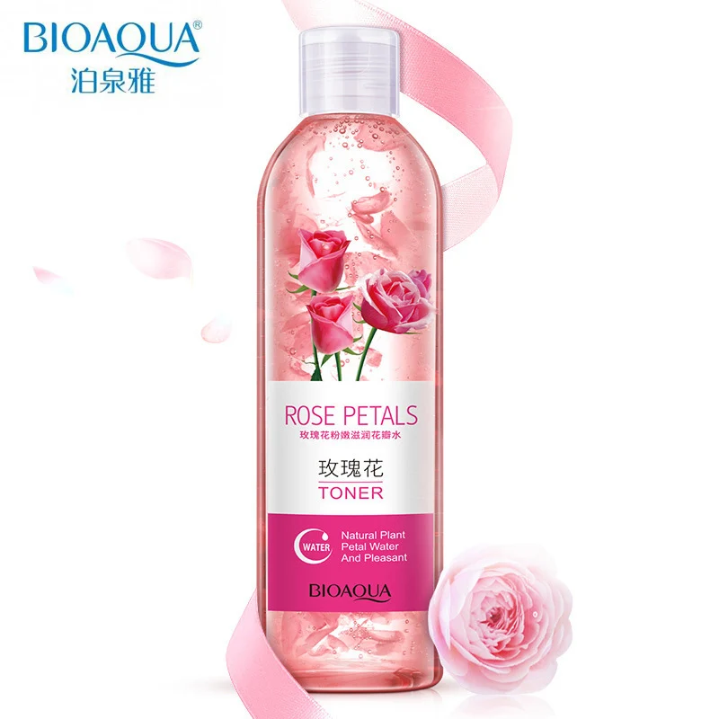 

Bioaqua Rose Petals Essence Water Face Toners Shrink Pores Anti-Aging Whitening Moisturizing Oil Control Skin Care Toner 250ml
