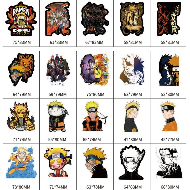 100 шт. мультяшный аниме Саске сделай сам наклейки для украшения комнаты Настенный