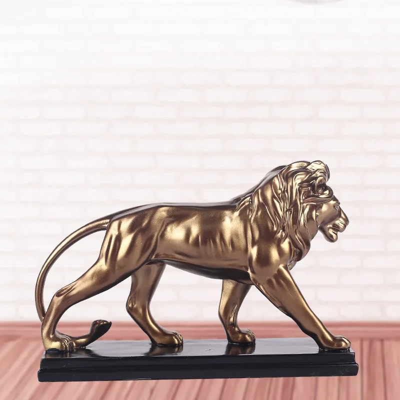 

Resin Crafts American Lion Decoration Office Business Desk Ornaments Opening Gift