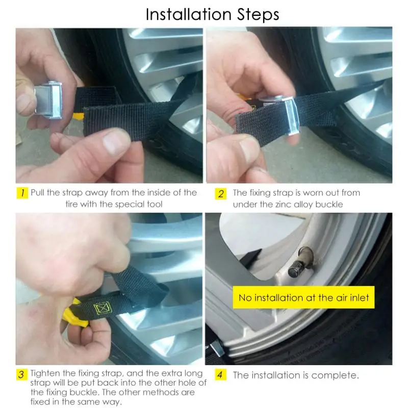 1 шт. Универсальная автомобильная противоскользящая аварийная цепь для колес