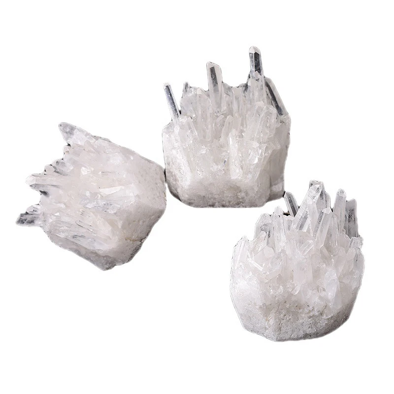 

Натуральный прозрачный кварцевый кристаллический кластер, необработанные минералы, восстанавливающий аура размагничивающий камень, чист...