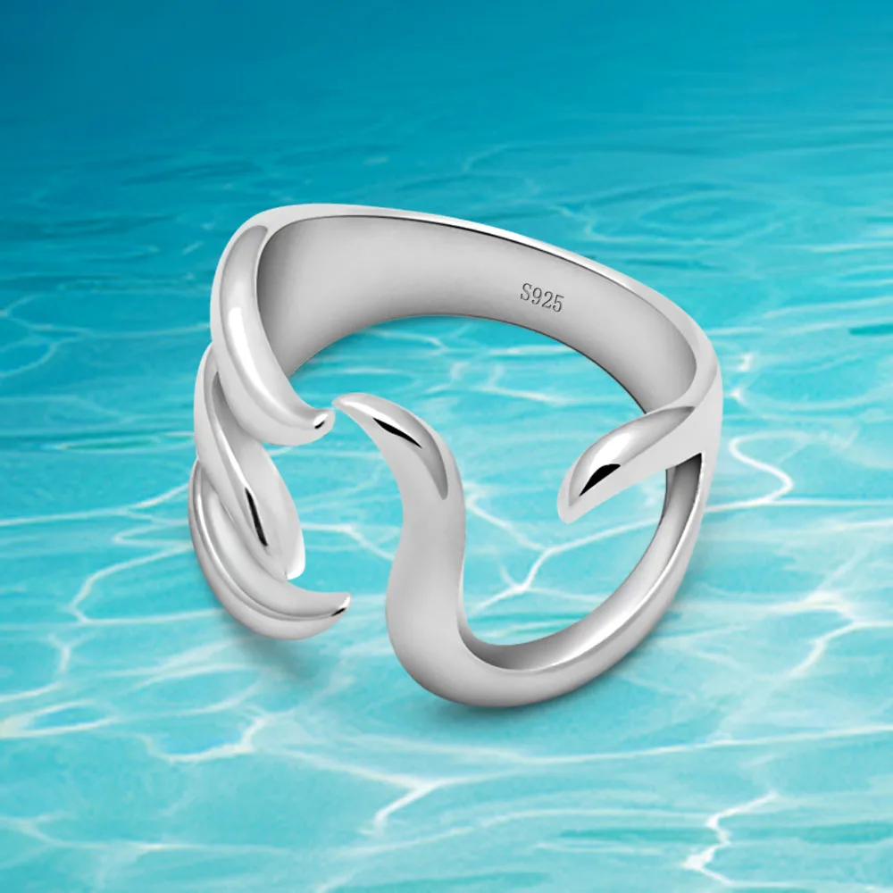 

Brand new flowers silver tail ring ,925 sterling silver pinkie ring for women.Lady ring width 6MM