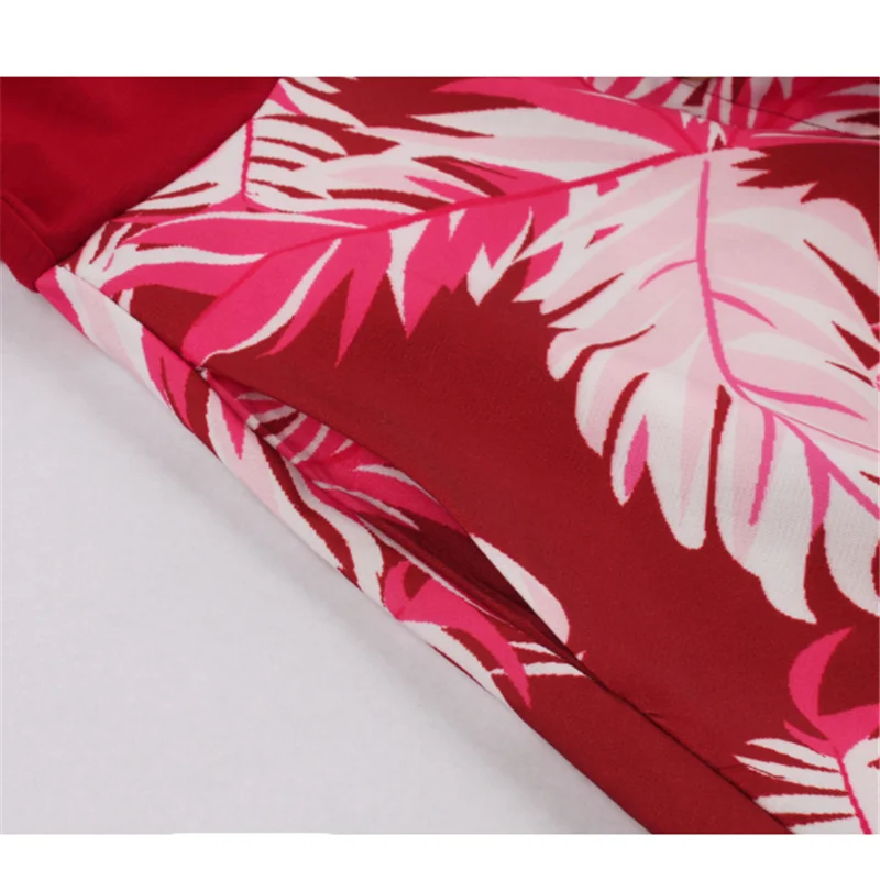 

2020 Summer New Women's Fashion Temperament V-Neck Print Hit Color Short-Sleeved Dress Casual Comfortable Trend Stitching Dress