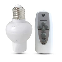 wireless remote control lamp holder dimmable e27 socket 220v bulb led night light with timer