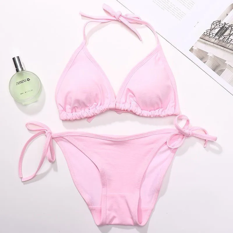

BikiniBathingSuit Women Women's Swimwear2021Women's Swimsuit Thong Bikini Cotton Bikini Swimsuit Thong Swimsuit Swimwear Women