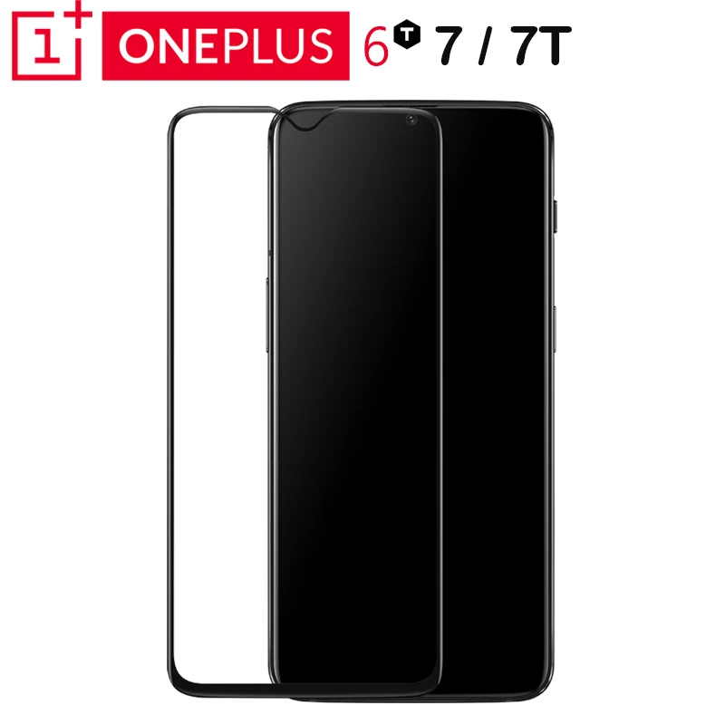 OnePlus 6T 3D закаленное Стекло Экран пленка на весь экран OnePlus 7 7T защитные Стекло ясный с уровнем твердости 9H твердость пленки