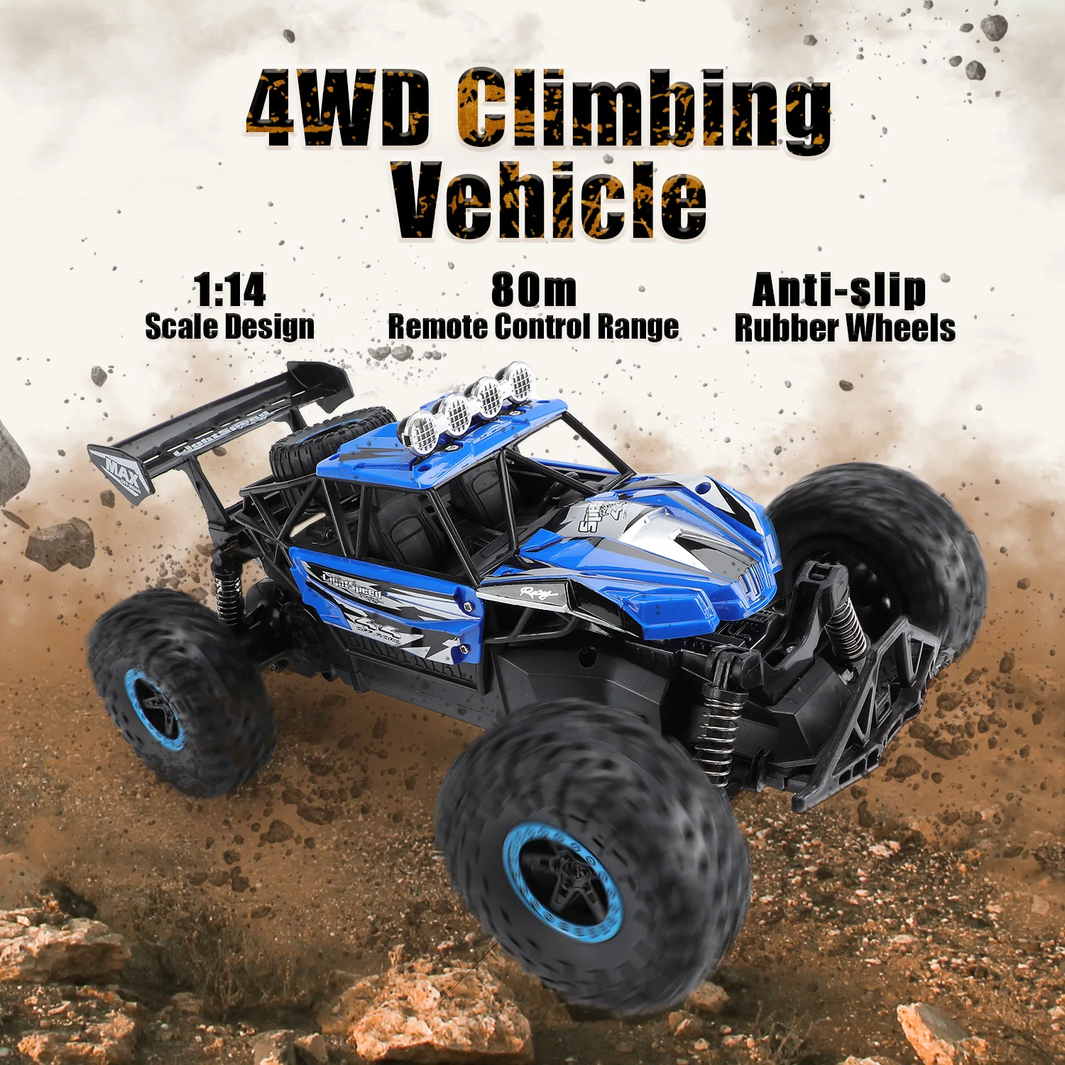 Roclub JJRC 2 4G 25 км/ч высокоскоростной Радиоуправляемый автомобиль 4WD восхождение