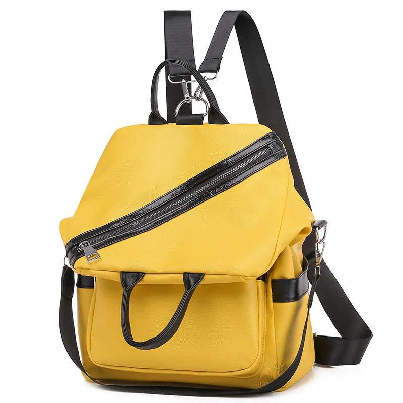

2021 New Fashion Women Backpack Female Soft PU Leather Large Capacity Backpacks Back Pack Girls Casual School Travel Bag