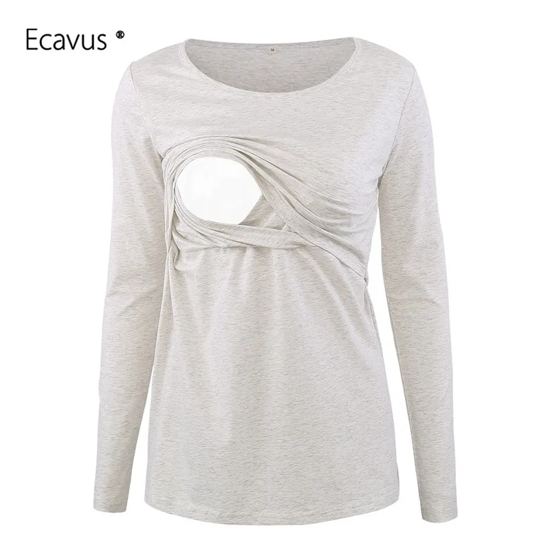 Блузки для грудного вскармливания Повседневная рубашка беременных Одежда с